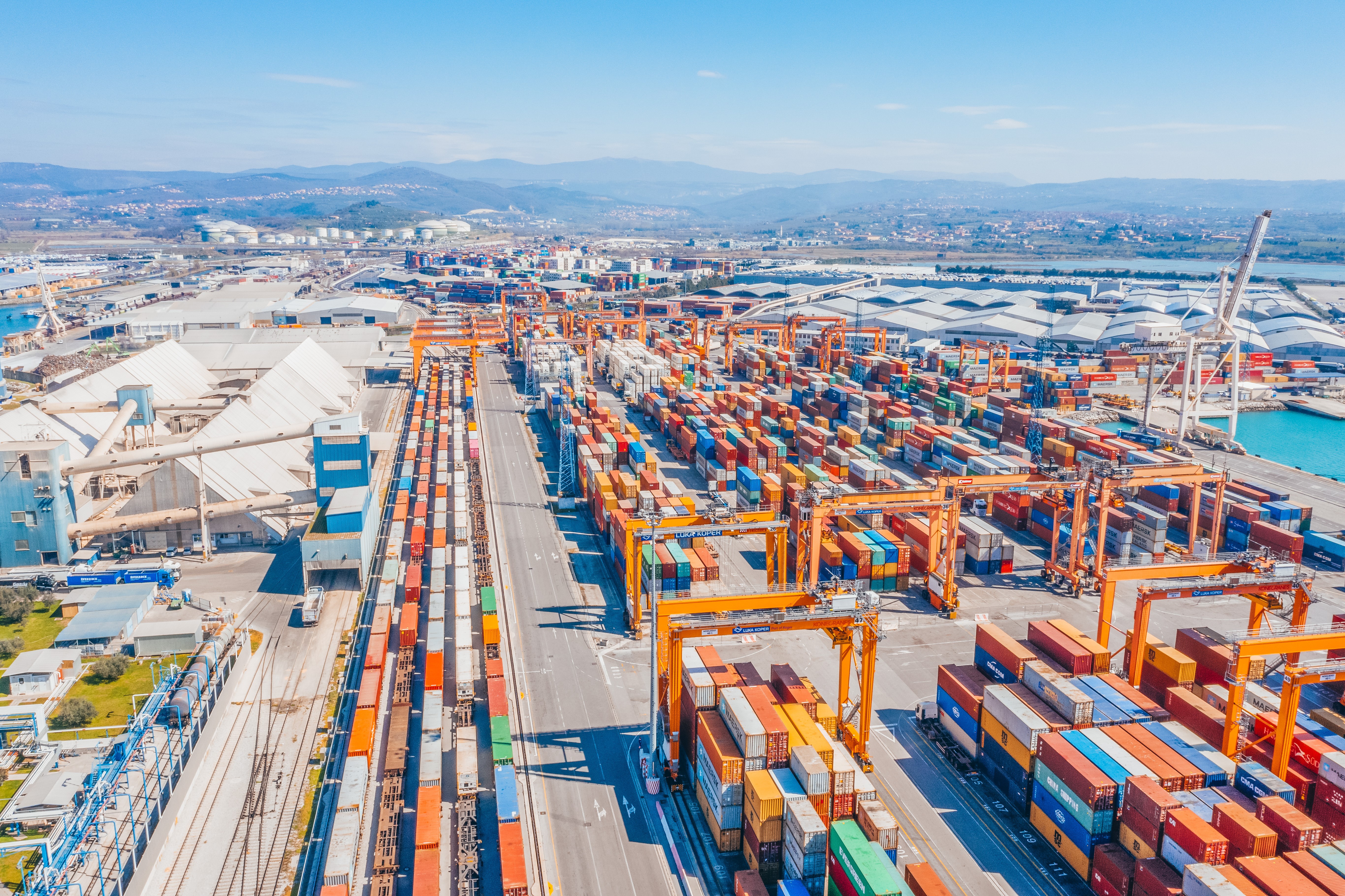 Naša ekipa v pristanišču Koper